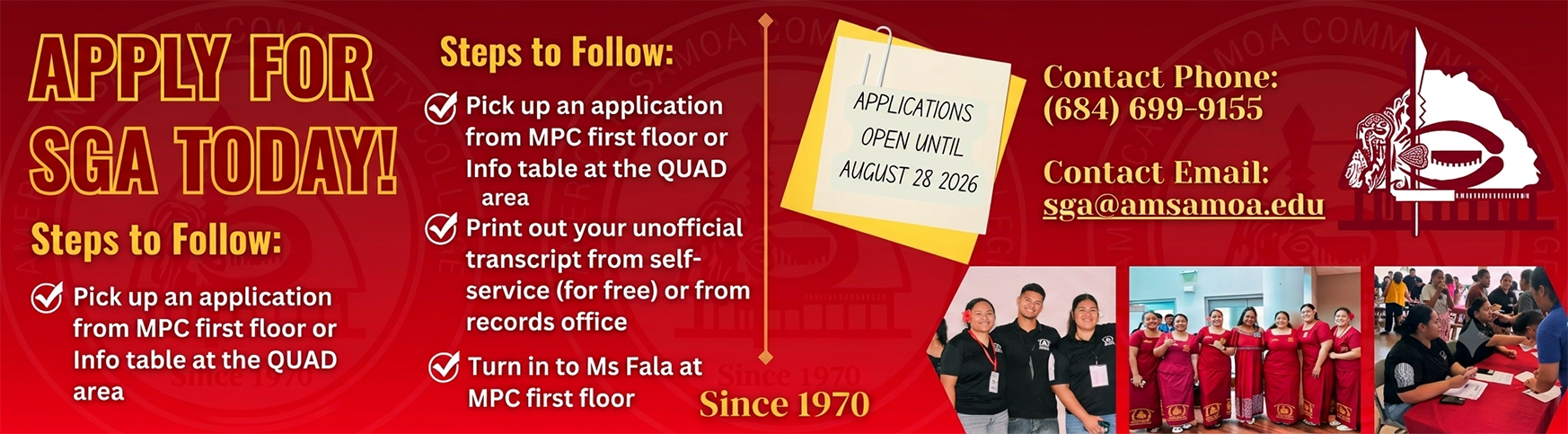 ASCC Fall 2026 SGA Membership Drive